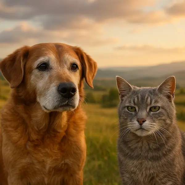 cuidados para perros y gatos senior