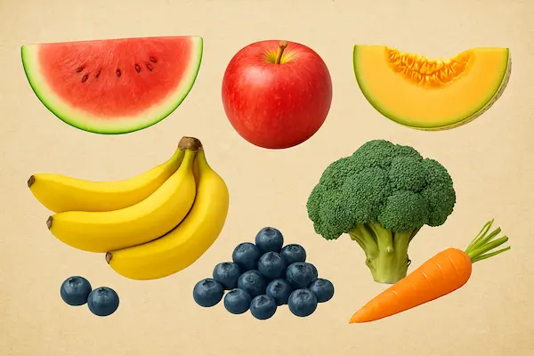 Qué frutas y verduras pueden comer los perros